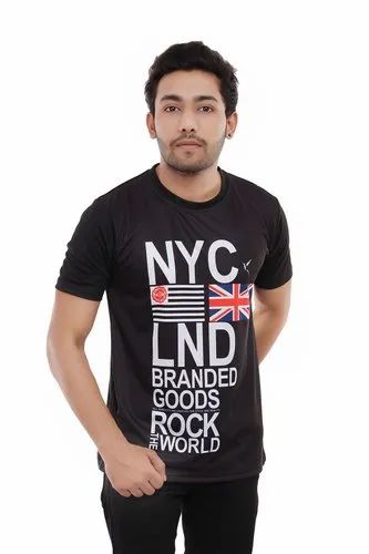 Polyester Round Neck Custom T Shirt