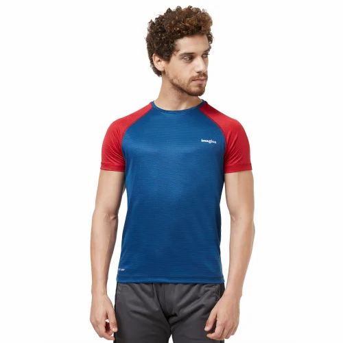 Printed Men Polyester T Shirt, XXL, Round Neck