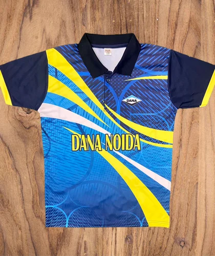 Polyester Brand Logo Sublimation T Shirt, V-neck Collar