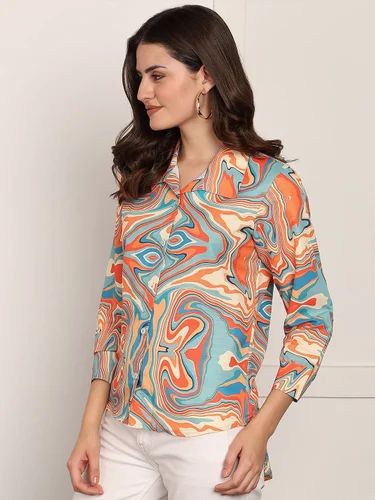 Casual Women Shirt Women Oversized Shirt Korean Style, Polyester