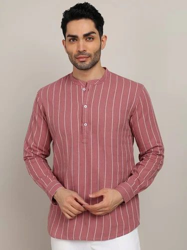 Stripes Men Cotton Shirts