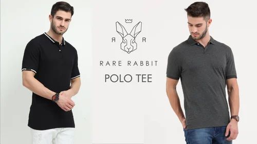 Plain Rare Rabbit Cotton Tipping Polo T Shirt
