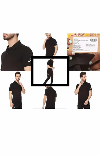 ASICS BLACK T SHIRT