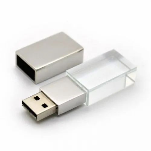 Chip Toshiba White Custom Crystal USB Pen Drives