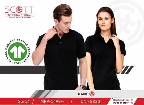 Plain Cotton Polo T Shirt, GSM: 280