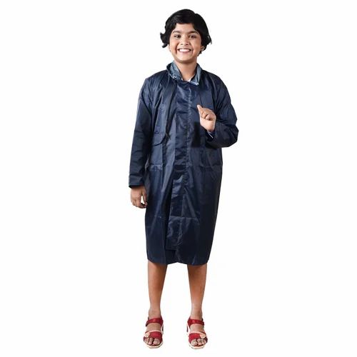Polyester Black Kids Raincoat