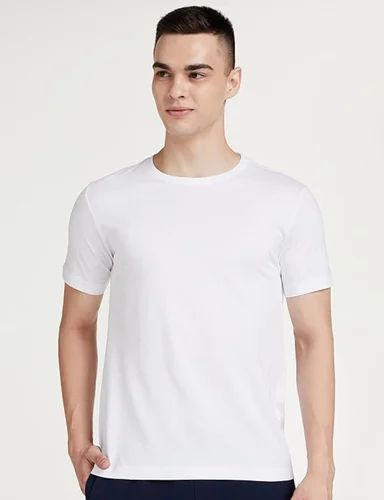 White Round Neck Promotional T Shirt