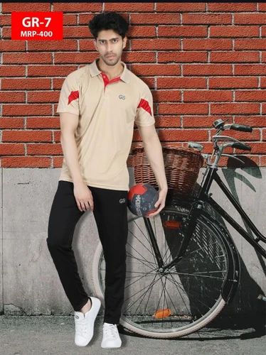 Polo Men Collar Sports T Shirt, Dry-Fit, Gym & Training