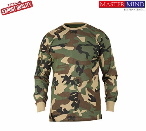 Full Sleeve Camouflage Military T Shirt