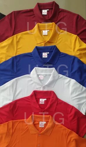 Polyester Plain Mens Polo T Shirt
