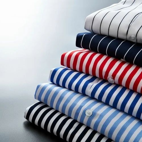 Cotton Men Striped Shirts