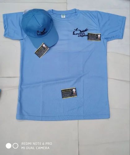Logo Printed Polyester Matty T-Shirts (160 GSM)