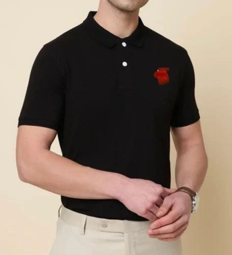 Polo T Shirt With Company Logo, Size: Large