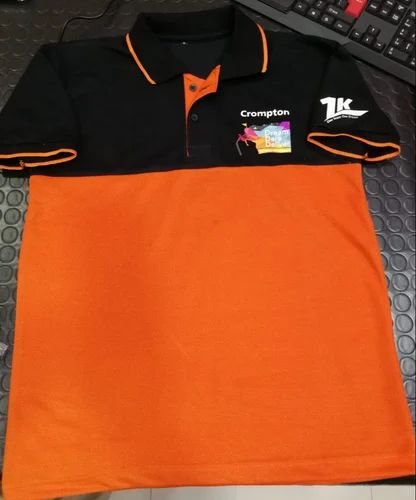 Polo T Shirt With Company Logo, Size: Large