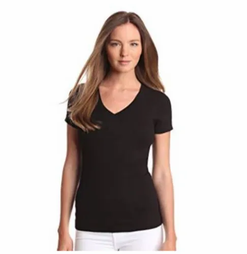 Casual Wear Ladies V Neck Tee