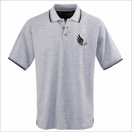 Cotton/Linen Party wear Logo Printed T Shirt