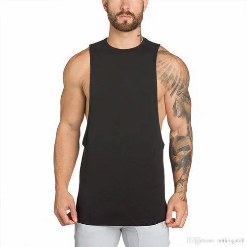 Men tank top, V Neck Collar