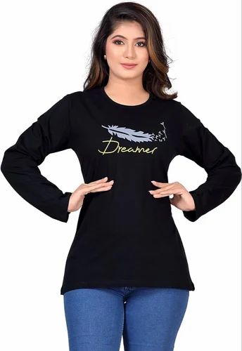 Half Sleeve Women'S Printed T Shirt