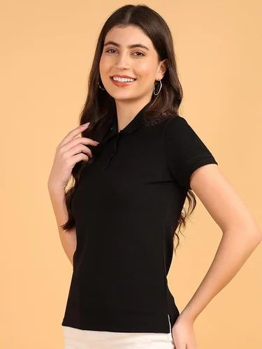 Casual Wear Women Polo Neck T-Shirt