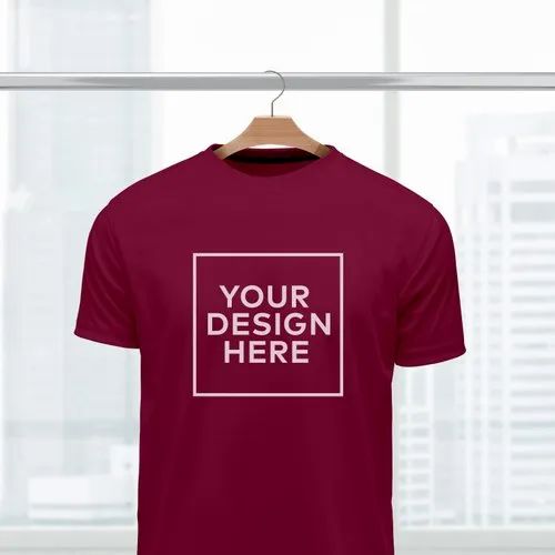MULTY COLOURED Cotton Logo Embroidery T Shirt, Size: S To Xl