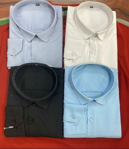 Men Formal Shirts, Regular Fit, Plain