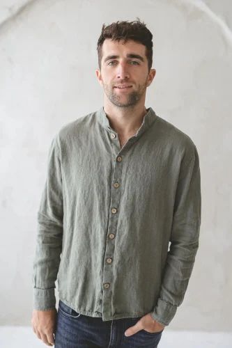 Men summer wear Linen Shirt, Sleeve Type: Full Sleeve, 60 Lea