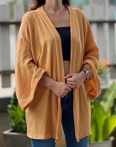 Double gauze kimono dress