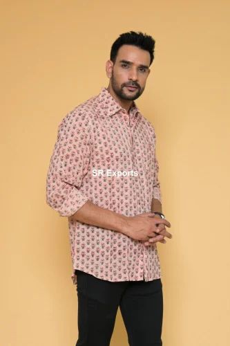 Full Sleeve Trendy Cotton Shirts for Men, Printed