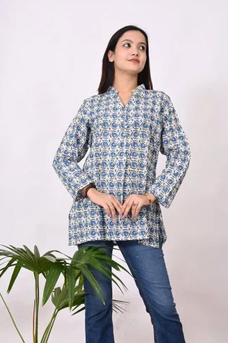 Printed Indian Block Print Womens Lightweight Cotton