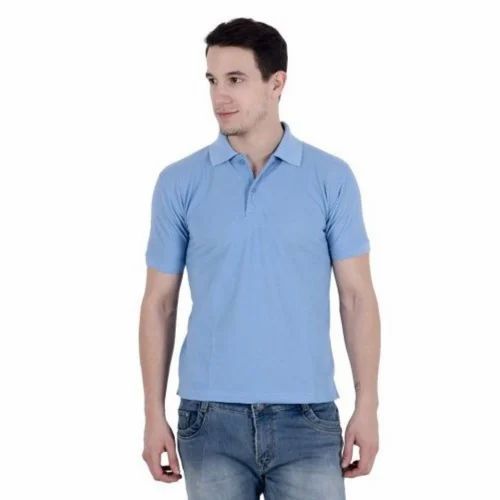 Plain Mens Poly Cotton Corporate T Shirt