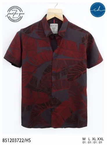 Mens Half Sleeve Shirt, Printed, Rayon