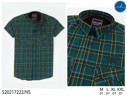 Mens Half Sleeve Shirt, Cotton