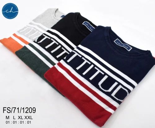 Half Sleeve Cotton Men Casual T Shirt