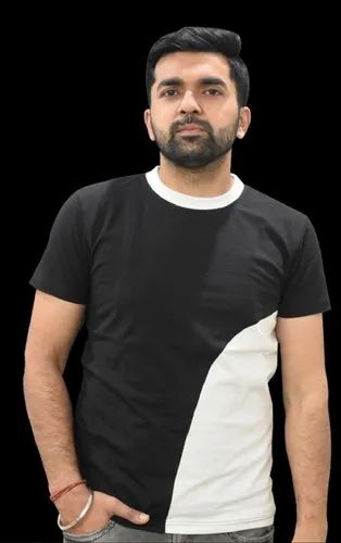 Black & White Mens Hosiery T Shirts