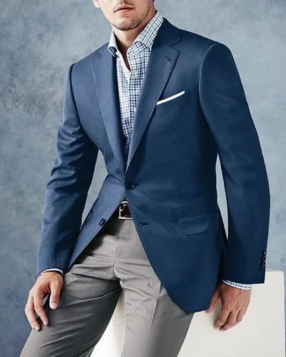 Viscose Men Formal Blazer