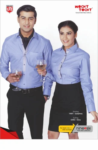 Poly Cotton Formal Shirts, Plain