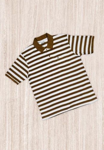 Polyester Lexon Striper Polo Collar T-Shirt