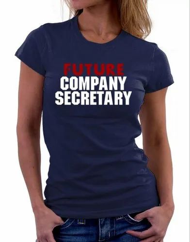 Half Sleeve Round women corporate tshirt