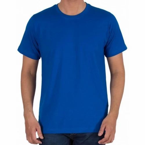 140 GSM Mens Lycra Plain T Shirt