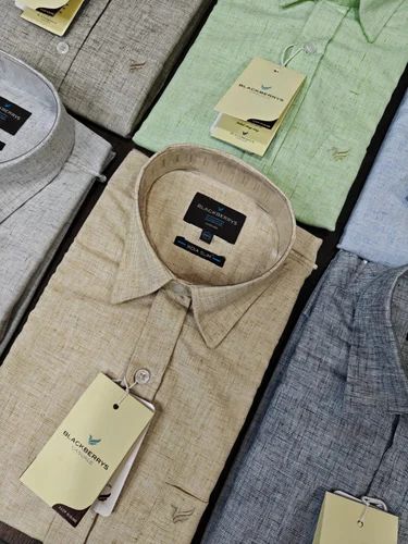 Men Linen Shirt, Sleeve Type: Full Sleeve, 80 Lea