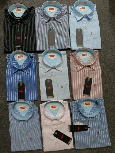 Cotton Men's stripe shirt