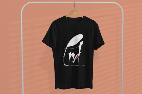 Printed Round Collar Addiz Designer t-shirt For men