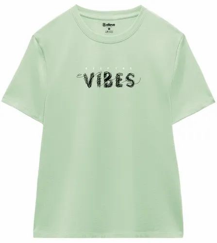 Casual Wear Half Sleeve Printed Women T Shirts