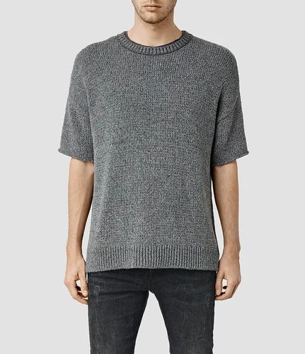 Mens Half Sleeve Knitted T-Shirt