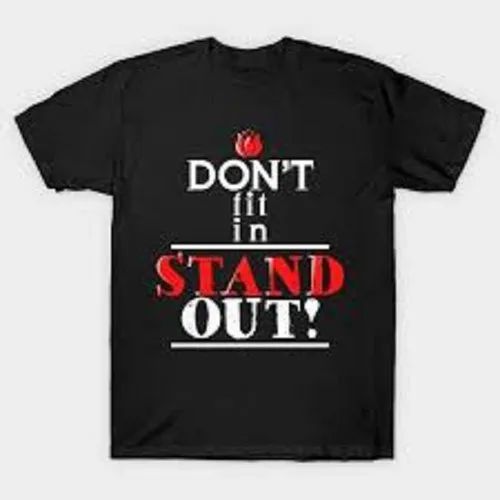 Blended Designer Printed T Shirt, GSM: 120-200