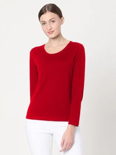 Casual Wear Women Cotton Full Sleeve T Shirt