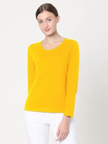 Ladies Round Neck Full Sleeves T Shirt
