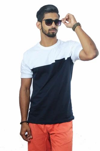Casual Wear Men Hosiery Half Sleeve T Shirt, Packaging Type: Packet