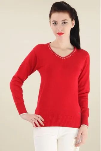 Cotton Women Ladies Full Sleeve T-Shirt