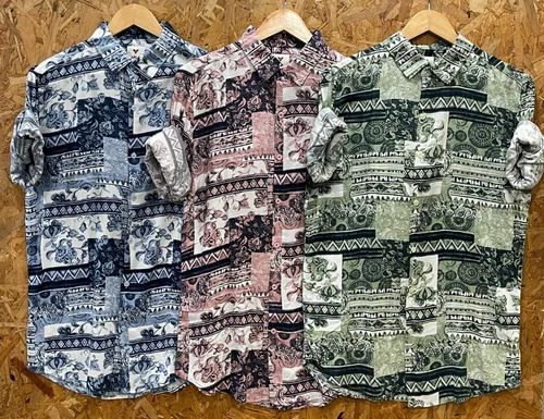 Royan print shirt, Rayon